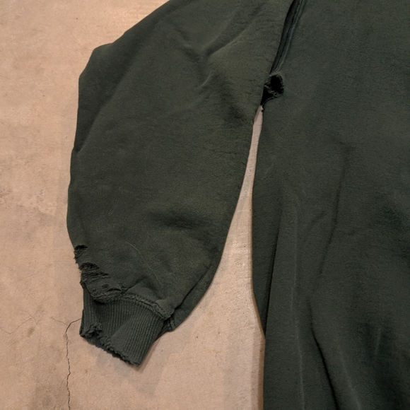 VTG University Of Saskatchewan Crew Neck Flaws Mens L-XL? Green - Picture 2 of 9